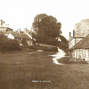 Moorlands & workers cottages from The Green