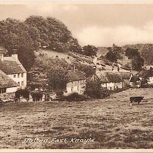 Touchorne Lane from Barnes Hill towards Milton